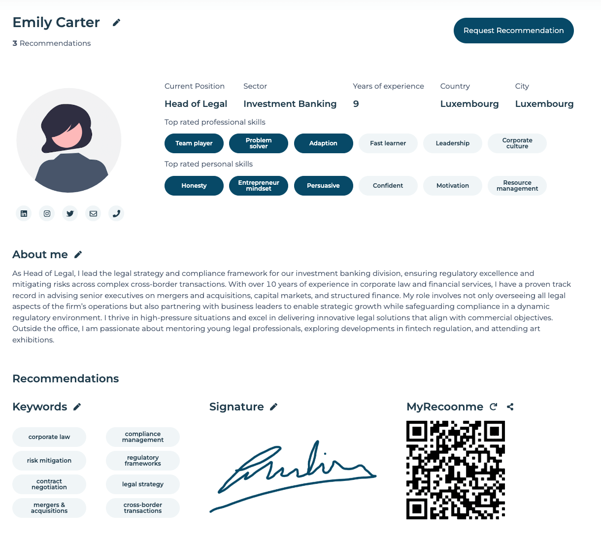 Create a free profile